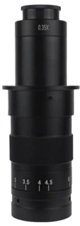 Mikroskop-Zubehör, verstellbar, 180 x 120 x 300 x 200 x 130 x Zoom, C-Mount-Objektiv, 0,7 x ~ 4,5 x Vergrößerung, 25 mm für USB-Industrie-Videomikroskop-Kamera, Haltbarkeit und zuverlässige Leistung