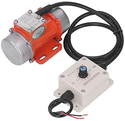 30W Concrete Vibration Motor 4000RPM Adjustable Exciting Force Electric Vibrating Motor with Speed Controller, Aluminum Alloy DC Vibration Motor for Shaker Table (DC)