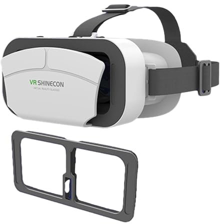 Occhiali per realtà virtuale | Comode cuffie VR per telefoni cellulari per giochi e video VR | Occhiali/occhiali VR adatti a tutti gli smartphone con schermo da 4,5 a 7,0 pollici
