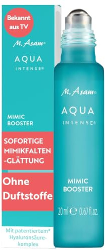 M. Asam Aqua Intense Mimic Booster Serum (20ml) | Anti Aging Serum Mit Hyaluron, Munapsys & Aloe Vera, Zur Reduktion Von Mimikfalten, Für Empfindliche Haut