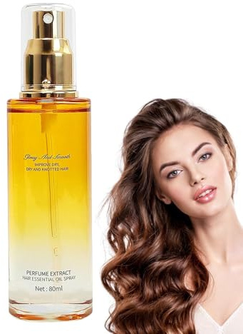 para Mujeres, 80ml Spray Para Cabello Rizado Transparente, Tratamiento Fortalecedor Sin Aclarado con Fragancia Regalo Mujer