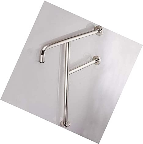 Grab Bars Stainless Steel T-Shaped Wall Mounted Elderly Grab Rails Handrail Safety Non Slip Handrail Railing Guard Frame