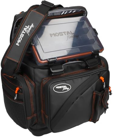 Mostal Anglertasche Taipan 720 wasserdichte Angeltasche mit 6 Boxen