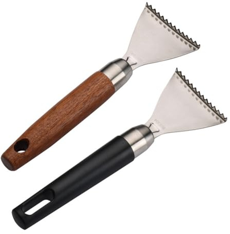 Flaroey Squamatore per Pesci Portatile da Cucina Fili in Acciaio Inossidabile, Strumento per La Pulizia del Pesce Dispositivo per La Rimozione delle Squame