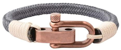 London hantverk stilfullt paracord justerbart armband män kvinnor 19-21 cm grå, 21cm, Nylon, Ingen ädelsten