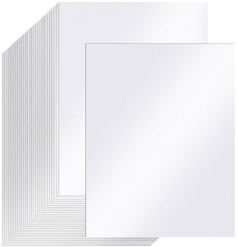 Papel de cartón blanco brillante A4 250 g/m², 30 hojas de papel grueso A4 para imprimir, papel de impresora en blanco, para invitaciones, tarjetas de menú, tarjetas de felicitación