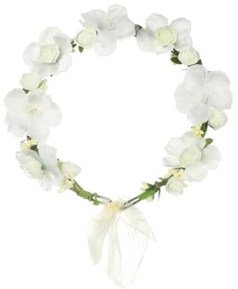 Blomsterkrans av konstgjorda blommor, Sunflower Daisy Flower Crown Pannband for Bröllopsfest Bröllop Multicolor(Multicolor)