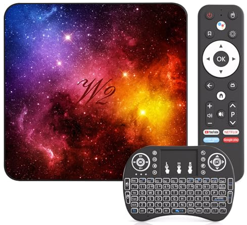 Boitier Android TV 14,4Go+128Go,8K,WiFi 6, BT 5.0, HDMI & USB 2.0/3.0
