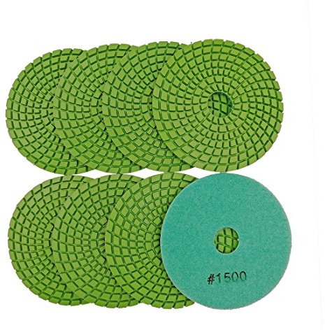 diatool 8/Set 10,2 cm Profi Diamant Flexible Polieren Pads 100 mm Keramik/Fliesen Schleifscheiben Premium Qualität Schruppscheibe