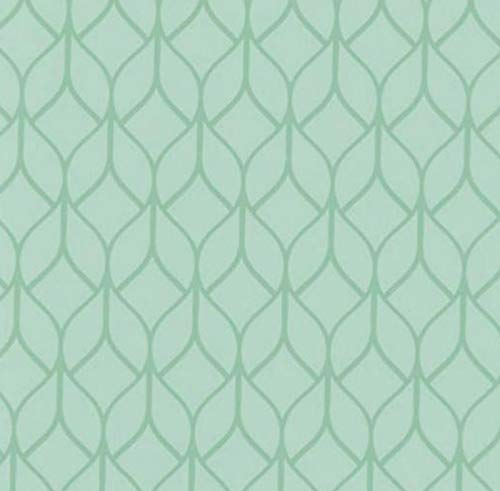 AS4HOME Klebefolie - Möbelfolie Hanna Ornamente grün Dekorfolie 45 cm x 200 cm Selbstklebefolie