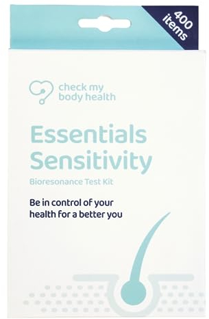 Check My Body Health Food Sensitivity Test for 400 Different Intolerances - Complete Food Intolerance Test Kit for Adults - Allergy Test - Easy to Use Home Hair Strand Testing Kit - Results in 5 Days