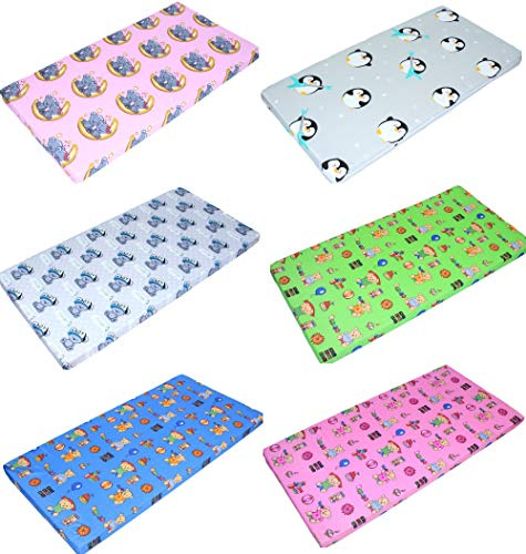 Baby Matratze BUNT für Kinderbett Wiege 70x140 60x120 Kinder Babymatratze (F1, Bett 60x120)