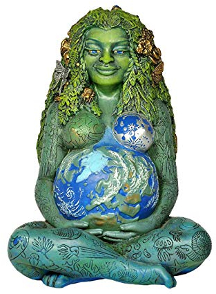 libelyef Mutter Erde Gaia Statue, Mini Mutter der Erde Göttin Statue Figuren Home Desktop Art Ornamente