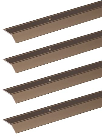 Alberts 498863 Ausgleichsprofil | Aluminium, bronzefarbig eloxiert | 1000 x 30 mm | 4er Set