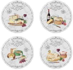 Easy Life - Coffret 4 Assiettes Les FROMAGES DE NOS Regions - EASYLIFE