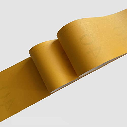 VisitRyl Bordure de papier peint Orange Décoration murale amovible Frise Murale Autocollant Papier Peint Autocollant imperméable en PVC Plinthe Autocollant 10cm x 500cm