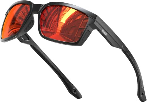 ATTCL Sonnenbrille Herren Polarisierte Sportbrille Fahrerbrille TR90 Rahme Ultra Leicht CAT 3 UV400-Schutz