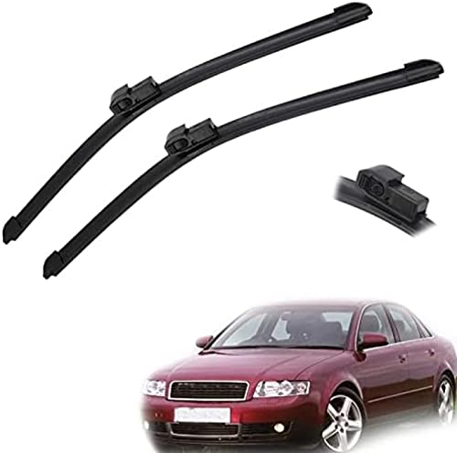 Jeu de balais d'essuie-Glaces pour vitres Avant de Voiture, pour Audi A4 B6 8E 8H 2000 2001 2002 2003 balais d'essuie-Glace 22 + 22 essuie-Glaces