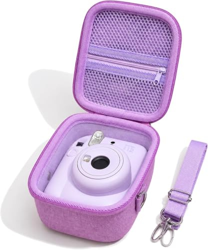XANAD Hard Camera Case for Instax Mini 13/12/11/41/40/ EVO | Shockproof Protective Cover, Scratch Resistant Camera Storage Bag with Shoulder Strap