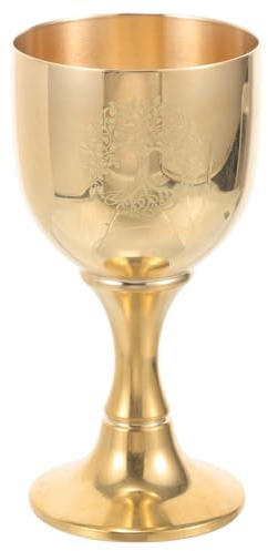 Garneck Coupe De Communion En Or Mini Calice Coupe D'offrande Coupe De Culte Bouddhiste Pour Église Petit Verre À Vin En Laiton Coupe Du Saint Graal Décoration D' Arbre De Vie