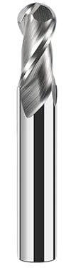 2-schneidiger Kugelfräser, 4, 6, 8, 10, 12 Mm Schaft, Hartmetall-Fräser, CNC-Gravur-Fräser Für Holz, Aluminium,R1,5x4x50