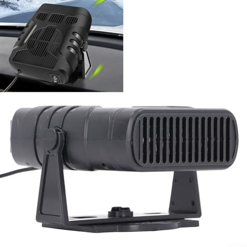 Dégivreur portable pour chauffage de voiture - 20 W - Pliable - Désembuage - Chauffage rapide - Désembuage et ventilateur de pare-brise automobile