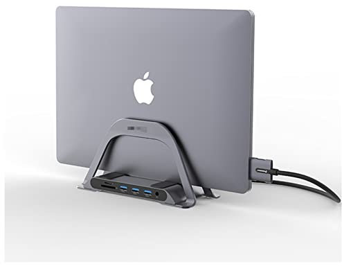 Laptop Stand 10 In 1 Type C Docking Station Hub Dual Display 2 Laptop Vertical Stand Dock Adjustable Laptop Stand