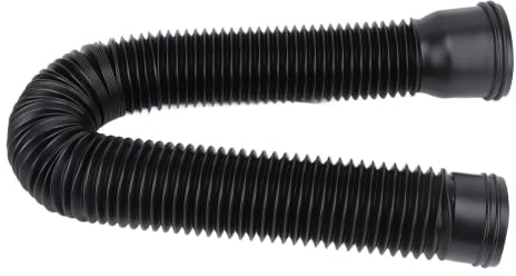 Regenrinnen-Fallrohrverlängerung flexible ausziehbare Ablaufverlängerung von 20 auf 59 Zoll (BLACK)