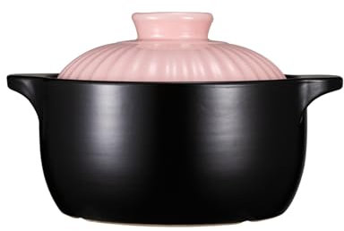 XFZJCHAP Cazuela Olla De Barro Olla De Cerámica, Olla De Barro, Olla De Barro, Cerámica China/Cazuela/Olla De Barro/Olla De Barro Utensilios De Cocina Olla para Estofado Olla con Tapa -Azul