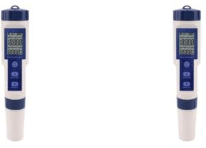 SOLUSTRE 2stücke Pen Type Wasserqualität Tester Mit Ph Und Temperaturmessung Prüfgerät Für Aquarien Und Schwimmbäder Tragbar