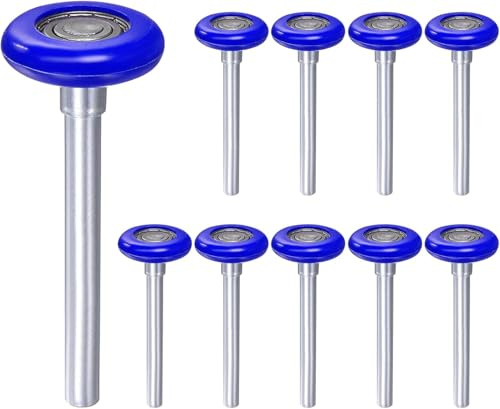 Rodillos duraderos de nailon para puerta de garaje de 1.8 pulgadas, 6200ZZ, 10 rodamientos de bolas de 4.75 pulgadas (vástago de 4.75 pulgadas, paquete de 10, 10)