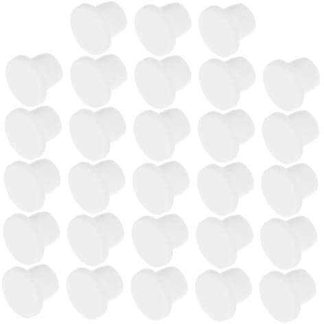 BAZEITFLOW 28pièces Bouchon Évier Silicone Blanc Flexible Anti-débordement Adapté Aux Différentes Pour Cuisine Et Salle De Bain