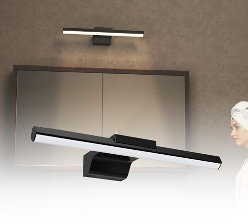 HENGMEI LED Spiegelleuchte Bad 10W Badleuchte, IP44 Wasserdicht Badezimmer Lampe Badlampe Spiegellampe für Wandbeleuchtung und Spiegel Beleuchtung (Type-J02-Neutralweiß)