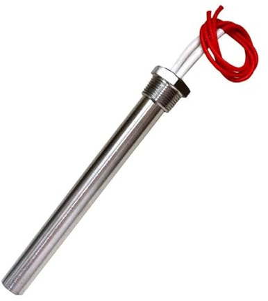 2pcs 24V Cartridge Heater 300W/400W/500W/800W SUS304 Immersion Water Tubular Heater Element for 3D Printing, Automotive(500w 20x200mm)