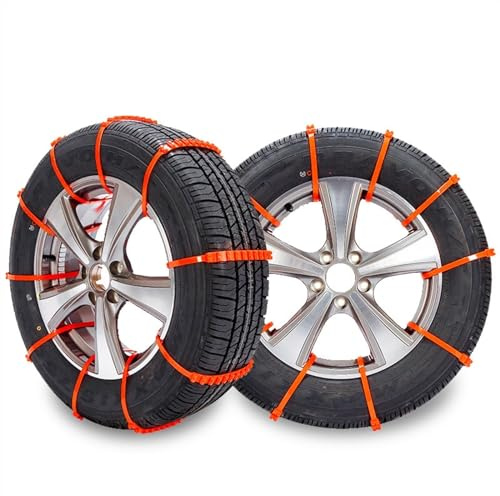 10 fascette for catene da neve universali antiscivolo resistenti all'usura for for auto compatte, camion, SUV, pneumatici for invernali 34(40Pcs)