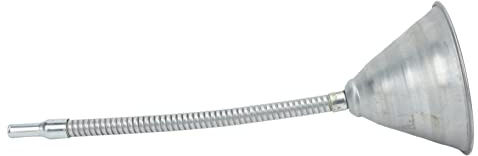 Dioche Imbuto Flessibile Imbuto di Adescamento Universale con Beccuccio in Acciaio Al Carbonio con Tubo Flessibile da 330 Mm/12,99 Pollici per Auto, Moto e Camion