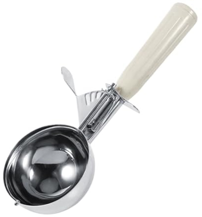 Stainless Steel Dough Kitchen Cookies Food Portioner Cutter Ice Ball(67mm Beige)