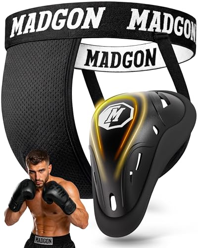 MADGON Tiefschutz – Maximale Sicherheit & Ergonomie – Verstärkter Genitalschutz für Herren