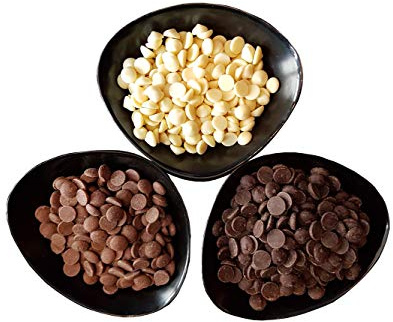Legendary Callets Mix DARK/MILCH/WEIß 3 x 0.5Kg - Original belgische Schoko Drops, für Schokoladen-Fondue und Schoko-Brunnen, Ganache, Glasur, zum Trinken usw.