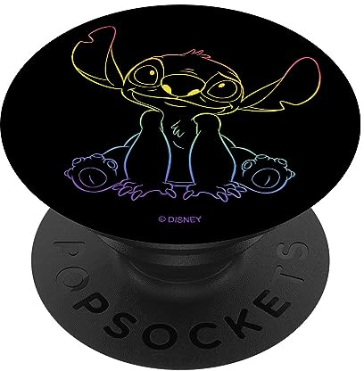 Disney Lilo & Stitch Rainbow Gradient Stitch PopSockets Adhesive PopGrip