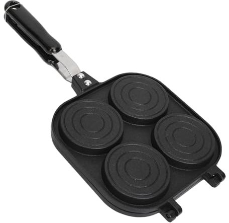 MOUMOUTEN Padella Per Pancake a Doppia Faccia, Padella Multifunzionale a Doppia Faccia Per Torta di Pane, Uova, Padella Per Pancake, Snack, Piastra Per Tortillas da Cucina