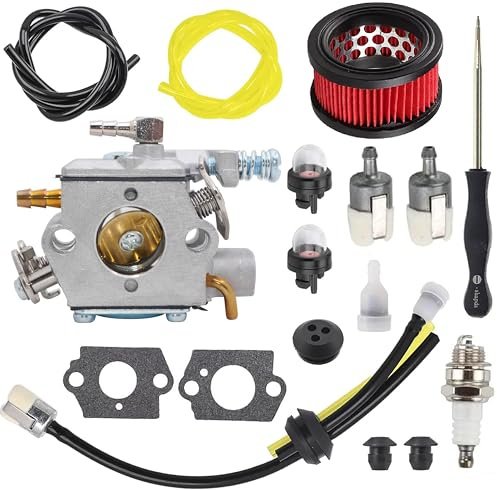 Hippotech WT-985 Carburateur pour ECHO CS-400 CS-370 CS-400F Compatible avec Shindaiwa 402s Tronçonneuses Remplace A021001921 A021001920 Carb avec Filtre à Air Filtre à Carburant Tournevis Kit