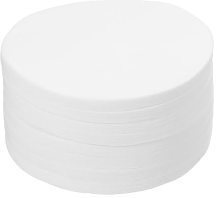 QUARKZMAN 600Pcs Filtres à Café, 68mm, Jetables, Ronds, en Papier Blanc pour Une Utilisation à Domicile Ou au Bureau avec Une Cafetière à Infusion et gouttes à gouttes