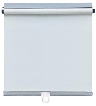 Wärmedämmung Verdunkelungsrollo,Raumverdunkelnde Rollos,Bohrfreie Rollos Für Fenster,Türrollos,Temporäre Sonnenschutzvorhänge,Sichtschutz, Einfache Montage,White-45x150cm(17.7x59in)