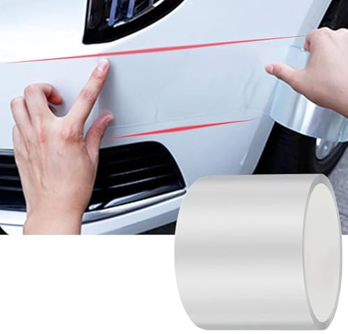 ToLanbbt Bandes de protection invisibles pour seuil de portière de voiture – Ruban adhésif anti-rayures et imperméable pour protection des bords de portière de voiture (10 m x 7 cm, transparent)