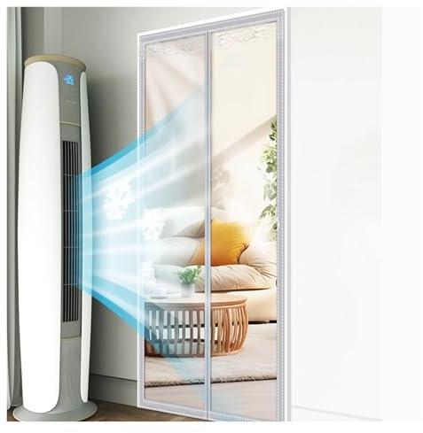 WXQTM Durchsichtiger PVC-Streifenvorhang Magnetischer Weicher Türvorhang Wasserdicht Streifenvorhang Kit für Geschäfte Fabriken Garagen, Nach Maß (45x230cm)