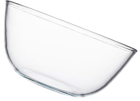 COLLBATH Ciotola Vetro Trasparente Antiscivolo Per Insalata e Impasti Contenitore Cucina Pratico Per Dessert e Frutta Per Casa e Ristoranti