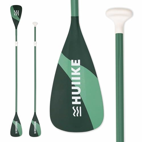 HUIIKE Remo Paddle Surf 2 en 1 de Aluminio Remo Doble Paddle Surf 4 Piezas Desmontable para Pádel Sup Board Hinchable | Pala Ajustable de Fácil Transporte para Kayak y Padel, Set Accesorios Sup