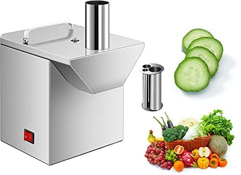 IUokLU Cortadora Comercial de Salchichas jamón Pimiento ajo chalotes cortadora de Carne de 200 W cortadora eléctrica de Verduras rallador de Frutas y Verduras,
