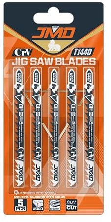 5Pcs/1Set T144D 100mm Jigsaw Blades Wood Cutter T-Shank Jig Saw Blade For High Speed Wood Cutting Workshop Equipment Power Tools